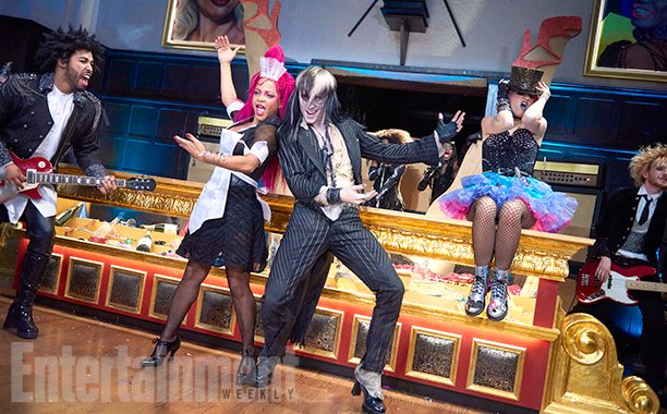 THE ROCKY HORROR PICTURE SHOW: L-R: Christina Milian, Reeve Carney and Annaleigh Ashford.