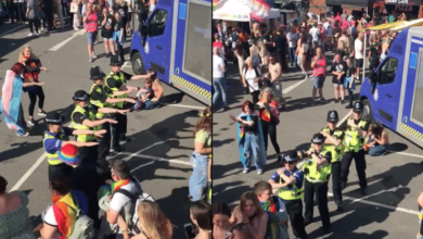 pride-on táncoló rendőrök
