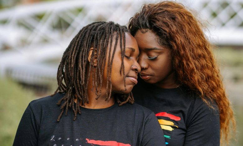 black lesbian couple, leszbikus pár